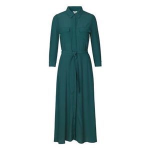 Malinas Kaira Tied Maxi Shirt Dress